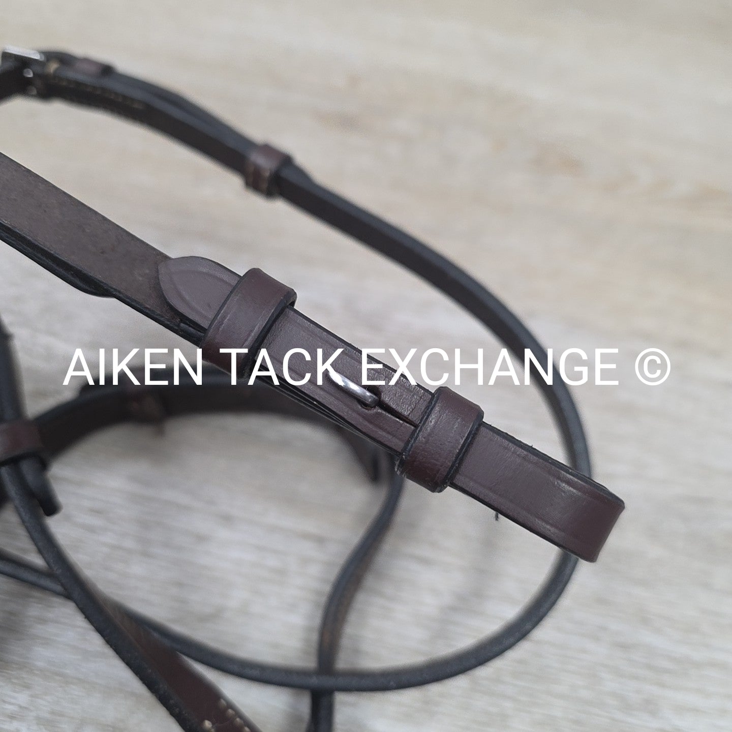 KL Select Black Oak Fancy Stitched Bridle with Matching Laced Reins, Brown, Cob