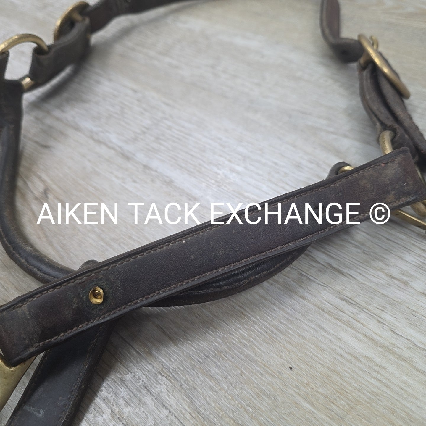 BARGAIN BUNDLE: 2 Leather Halters, Brown, Size Full