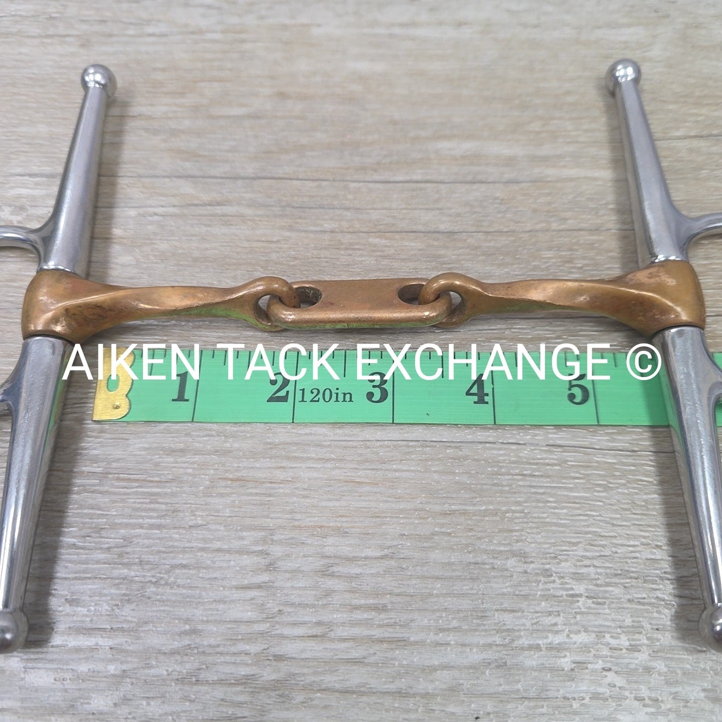 Copper Slow Twist French Link Full Cheek Bit 5.5"
