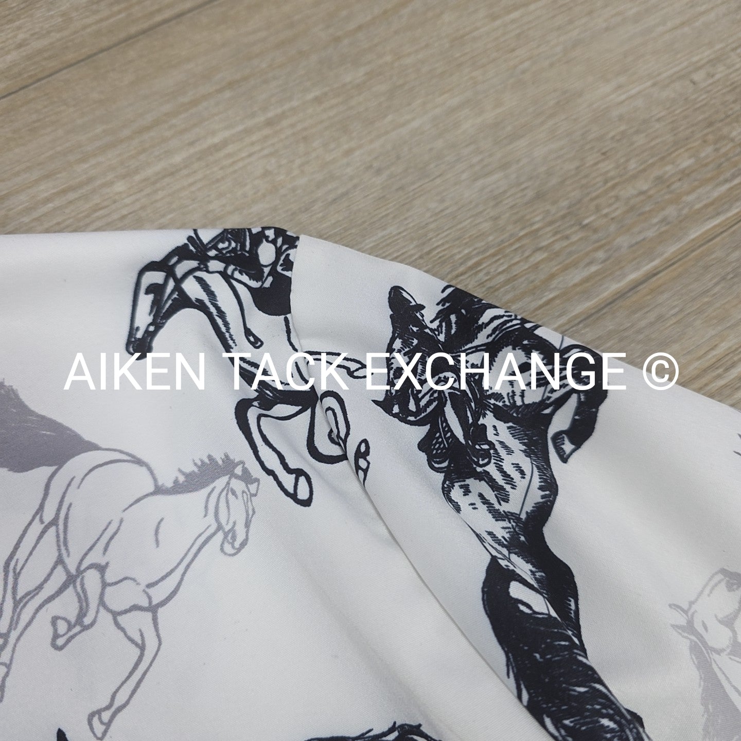 Horse Print Blouse, Women's Medium