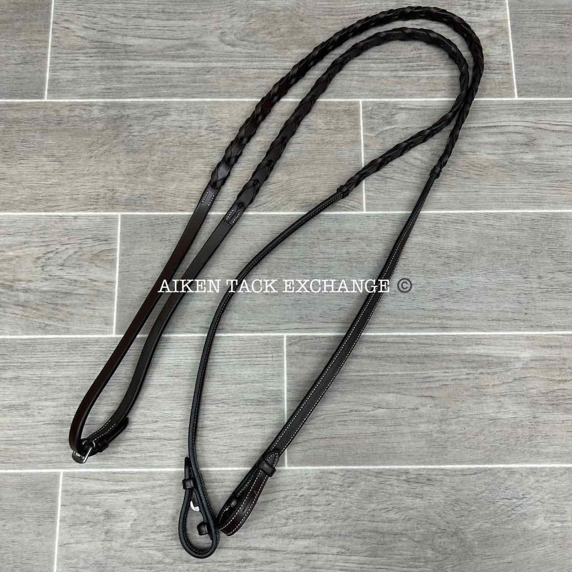 KL Select Red Barn Sovereign Hunter Bridle with Reins, Brown, Size Pony