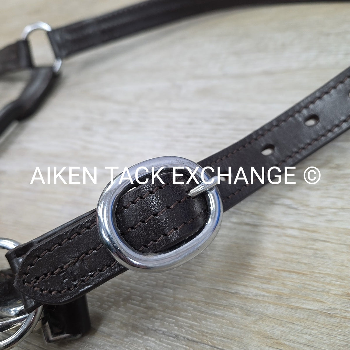 Leather Halter, Brown, Size Full