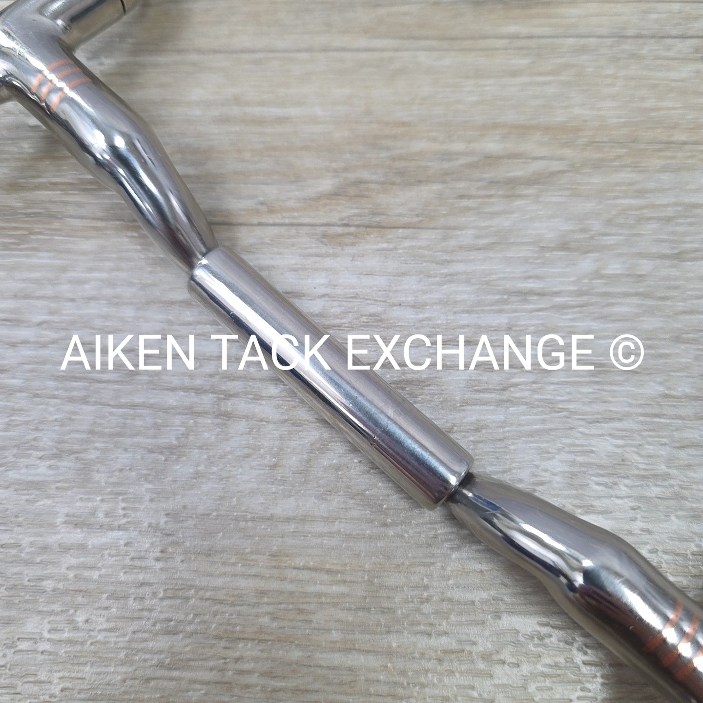 Myler Eggbutt without Hooks Forward Tilt Ported Barrel Bit MB 36 6"