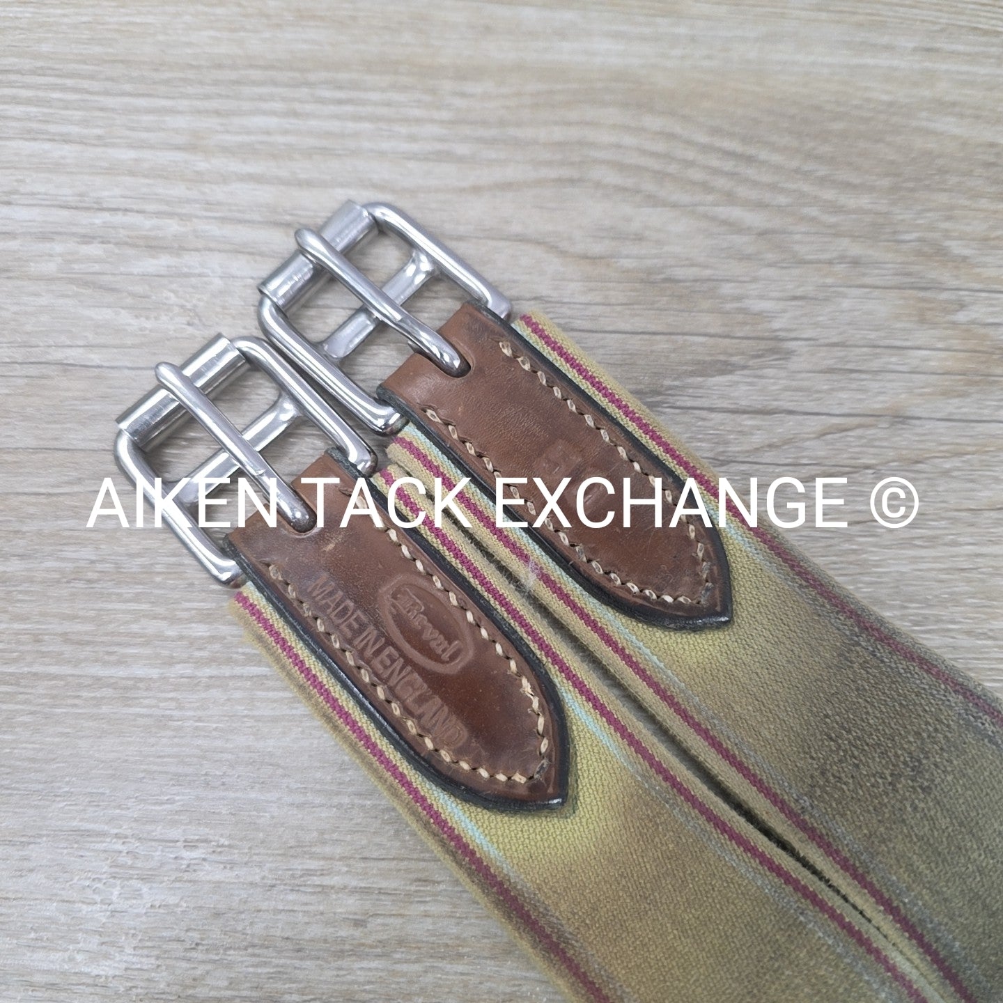 Beval Fleece Lined Girth with Single End Elastic, Brown, 50"