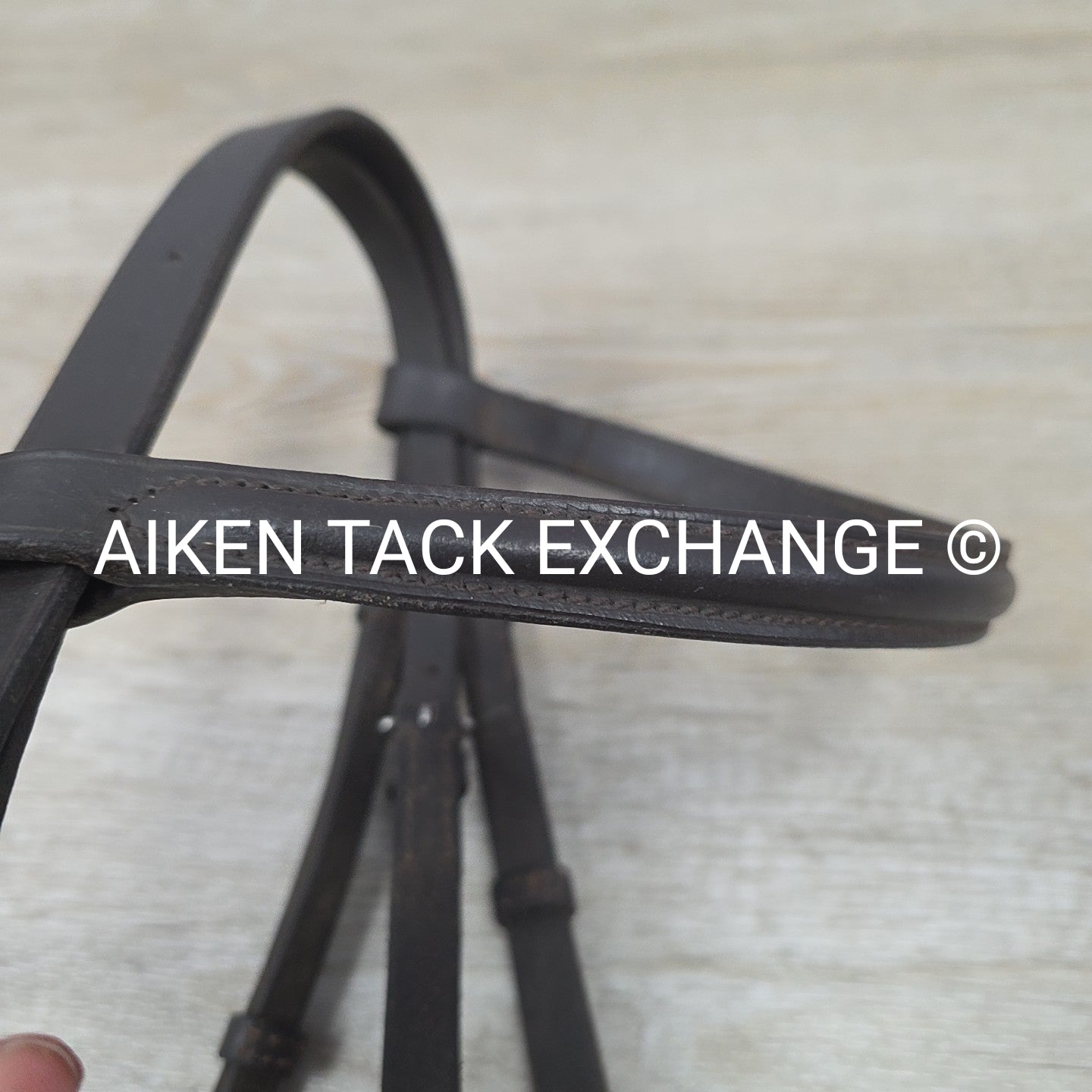 Plain Raised Bridle, No Reins, Brown, Size Cob