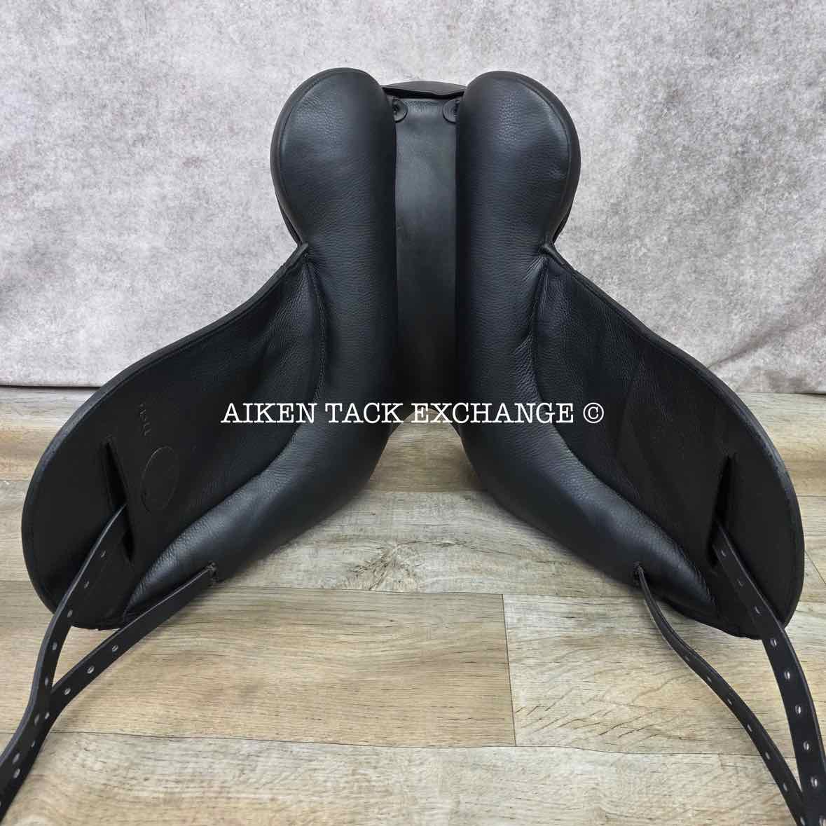 2023 Envy by Custom Saddlery Motion Monoflap Dressage Saddle, 17" Seat, Adjustable Tree, Wool Flocked Panels