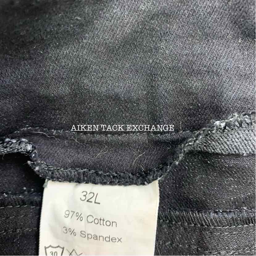 SmartPak Denim Knee Patch Breeches, Size 32 L