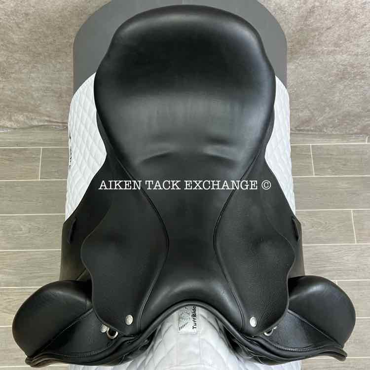 2018 Custom Saddlery Wolfgang Solo MKII Monoflap Dressage Saddle, 18" Seat, Adjustable Tree, Wool Flocked Panels