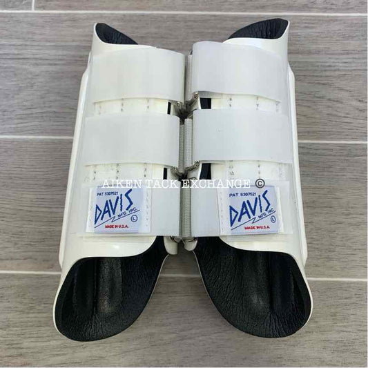 Davis Splint Boots, White, Size Large