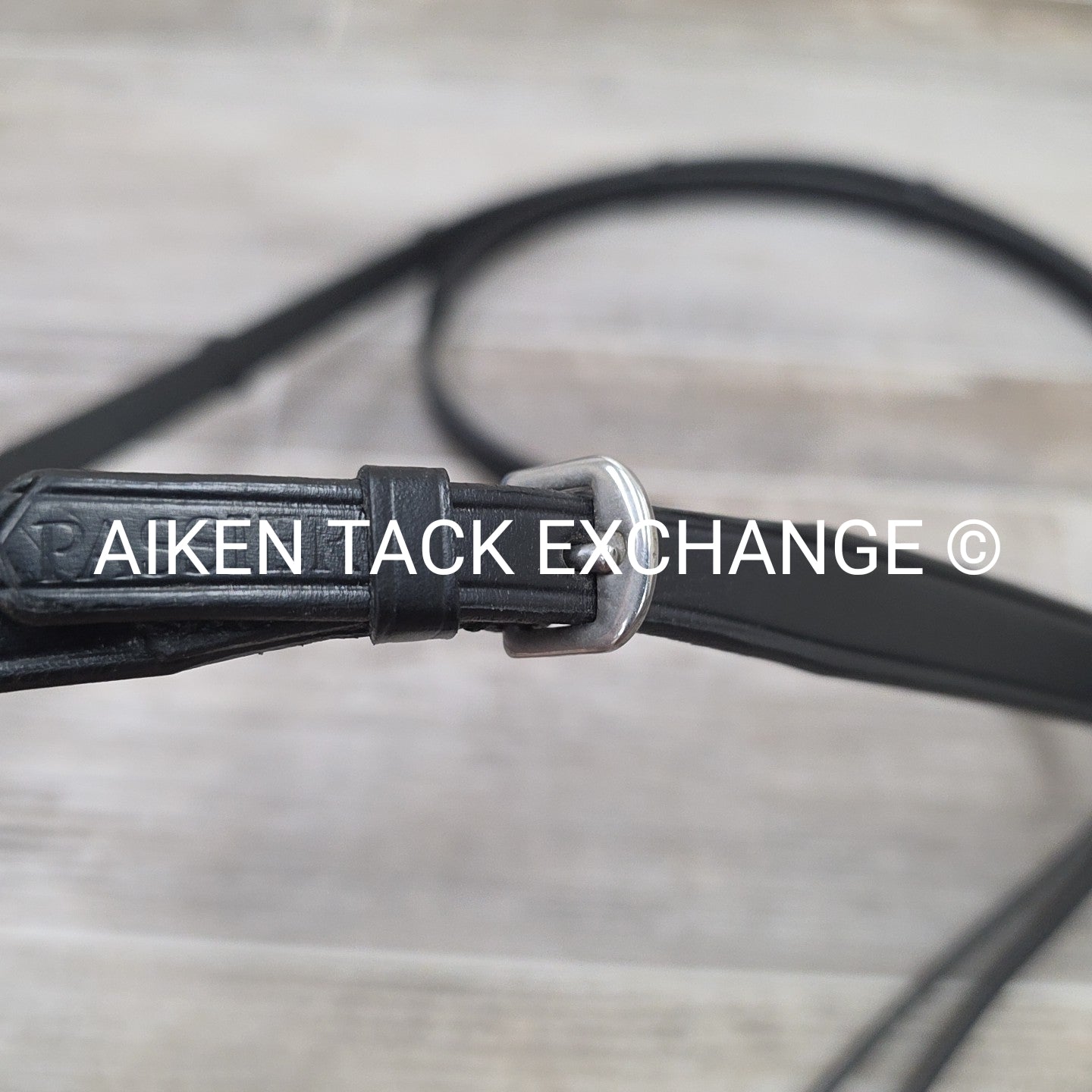 Passier Leather Reins with Hand Stops, Black, 56"