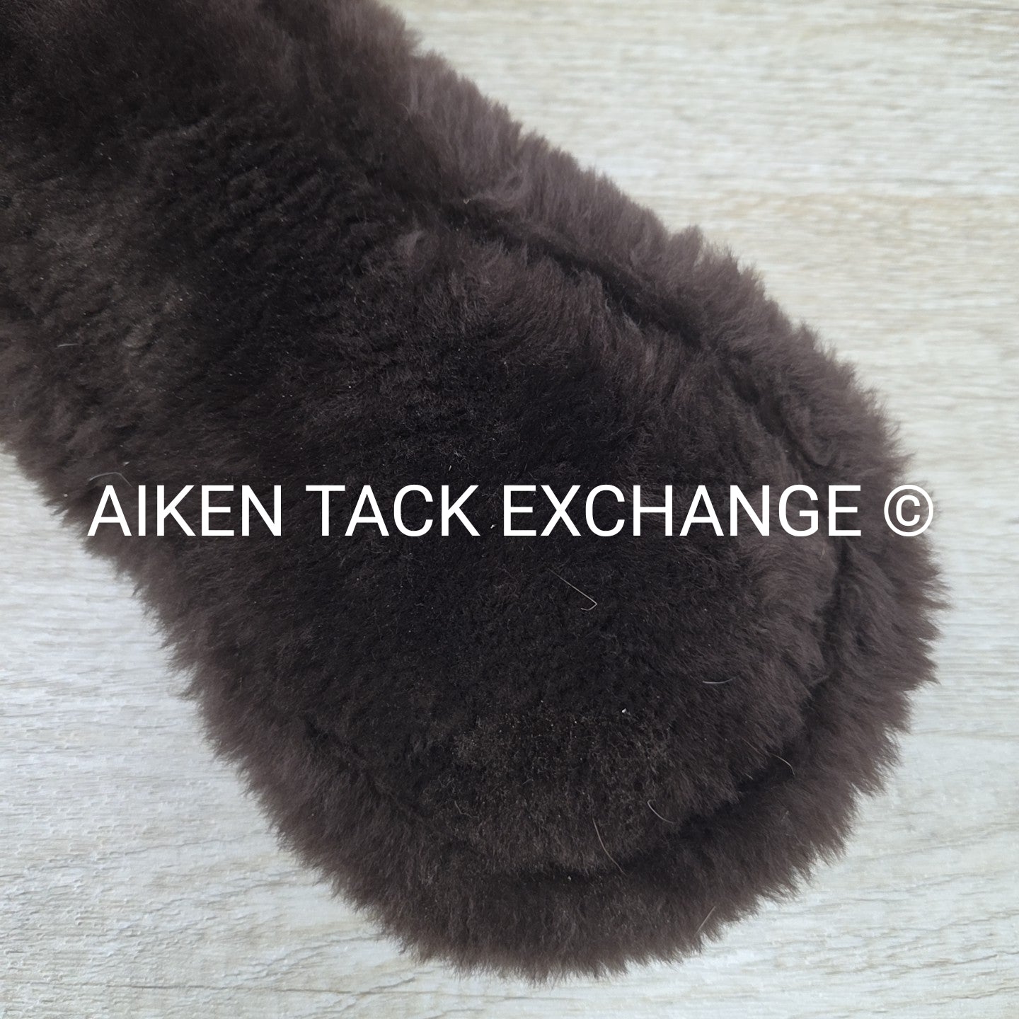 CAS Equestrian Sheepskin Cinch, Brown, 24"
