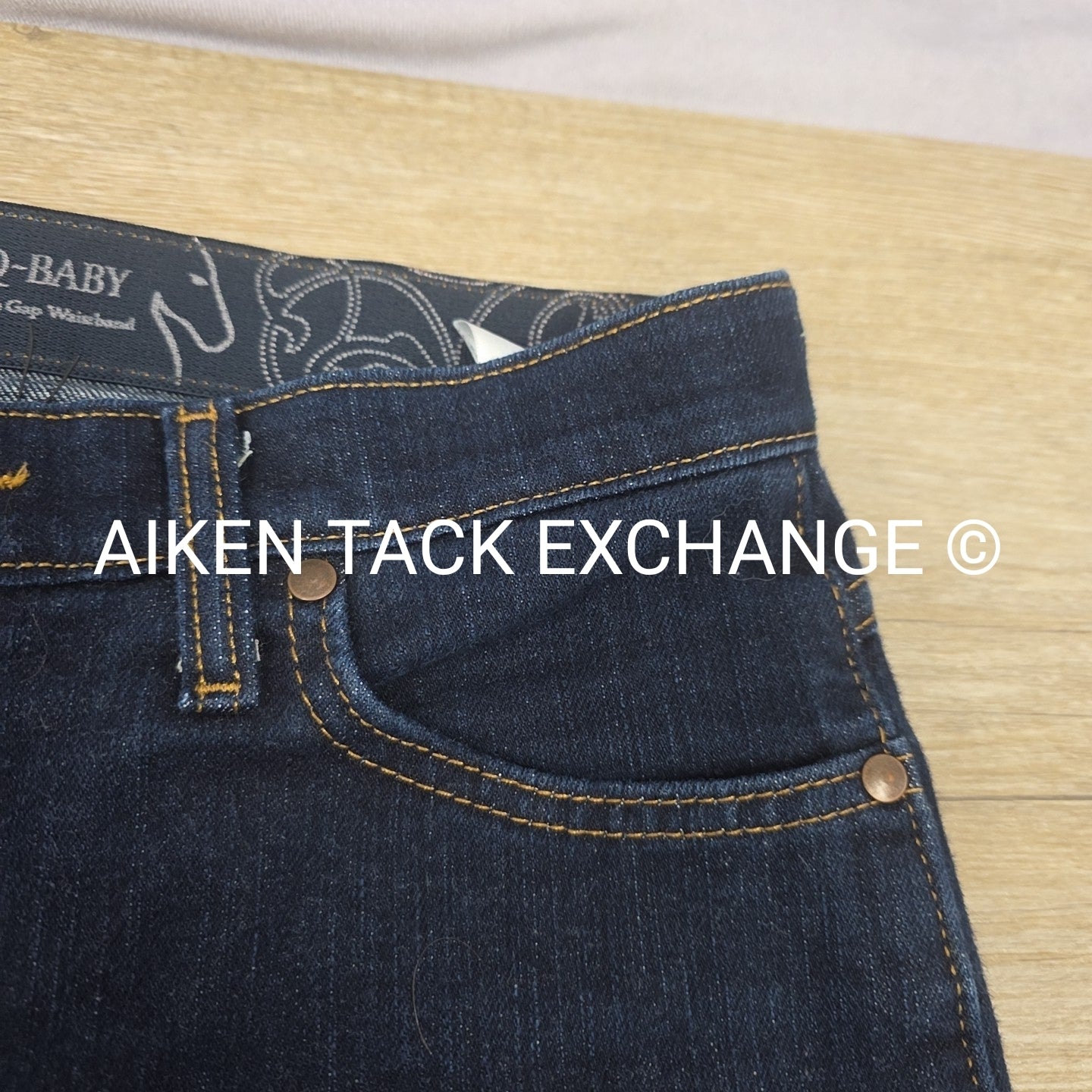 Wrangler Q-Baby Elastic Waistband Jeans, Size 7/8 x 32