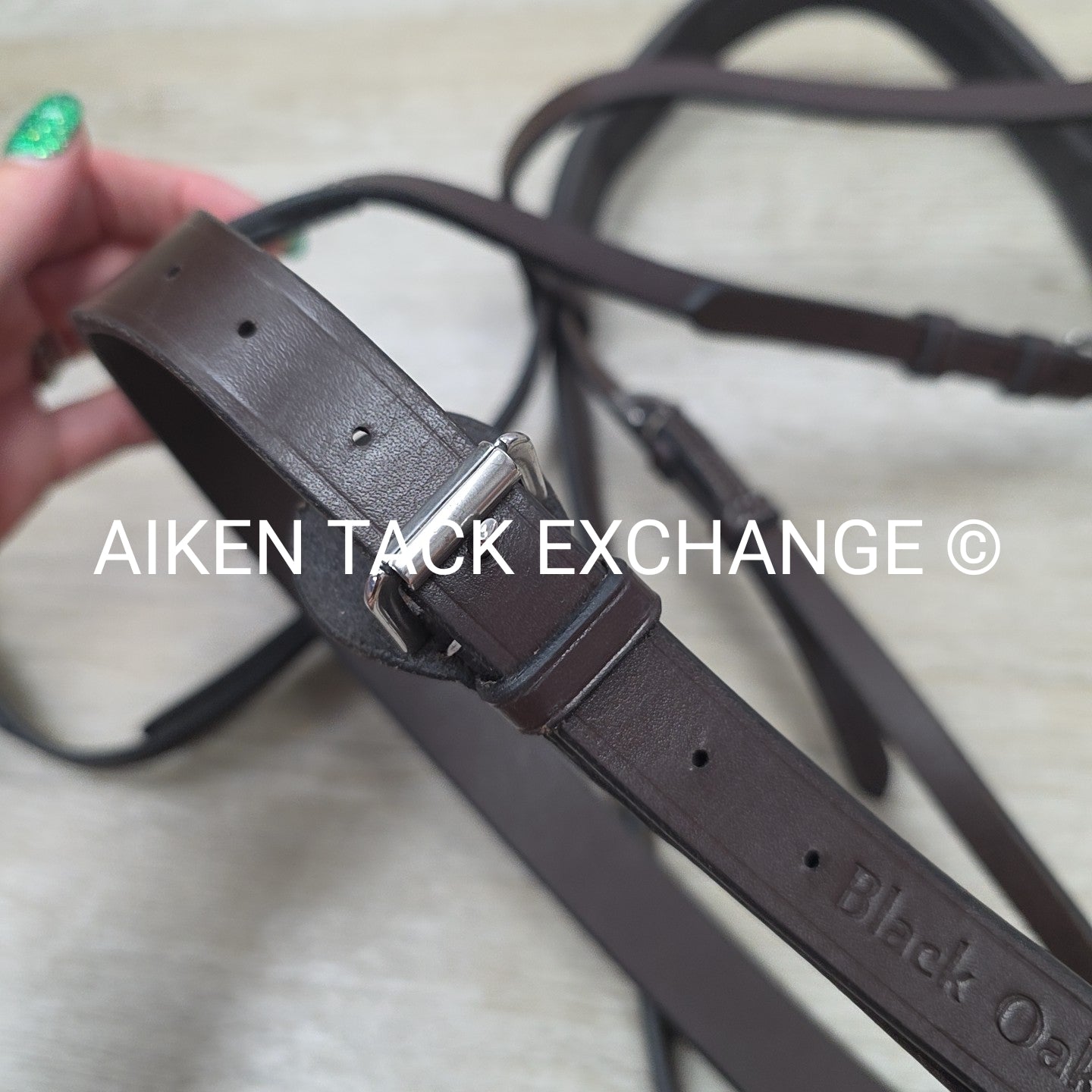 KL Select Black Oak Maple Training Bridle, No Reins & No Flash, Brown, Size Cob