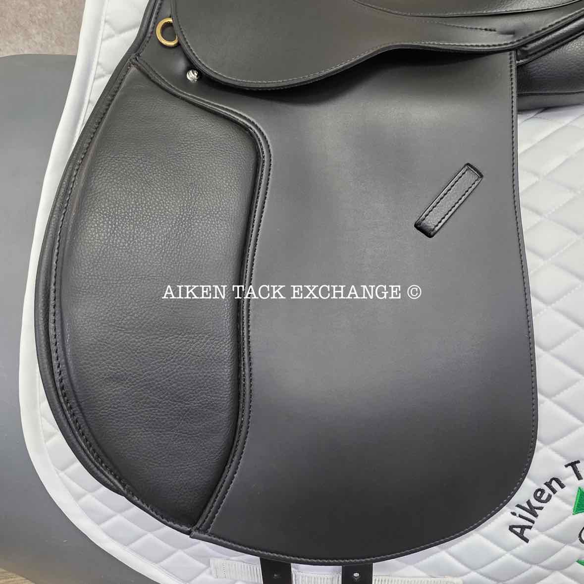 HDR - Henri de Rivel Vegan-X IGP Dressage Saddle, 17.5" Seat, Adjustable Tree - Changeable Gullet, Wool Flocked Panels