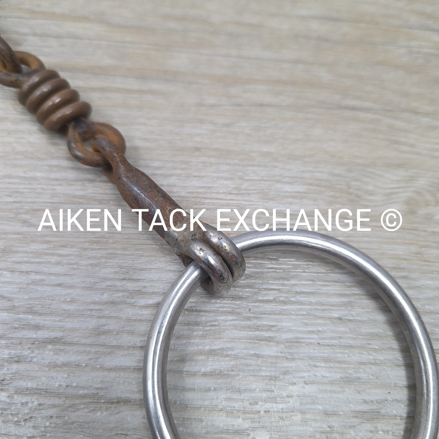 Sweet Iron Dogbone with Copper Rings Loose Ring Bit 5.25"