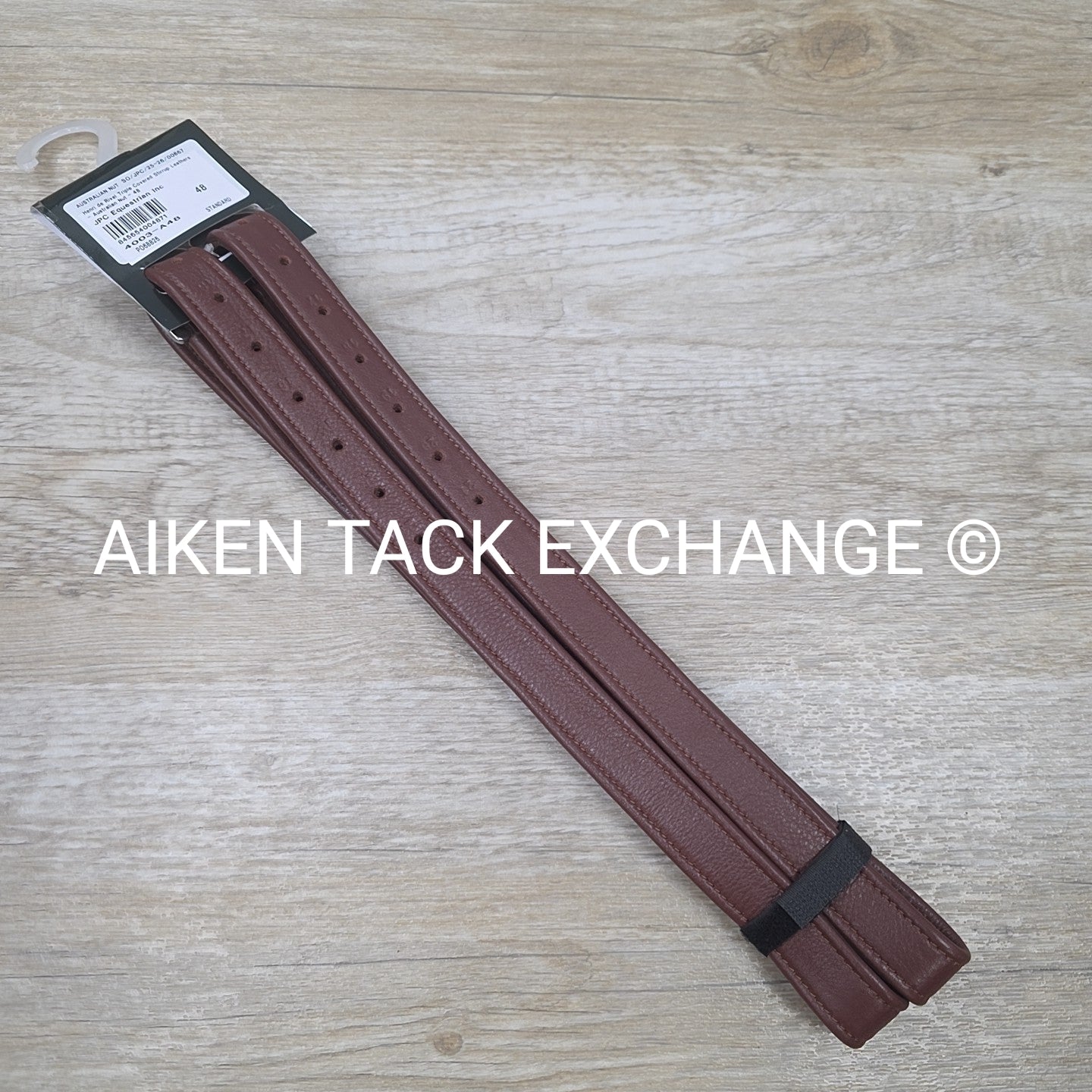 HDR Triple Covered Stirrup Leathers, Australian Nut, 48"