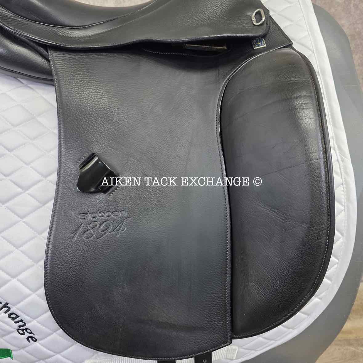 Stubben 1894 Dressage Saddle, 17" Seat, 32cm Tree - Wide, Wool Flocked Panels
