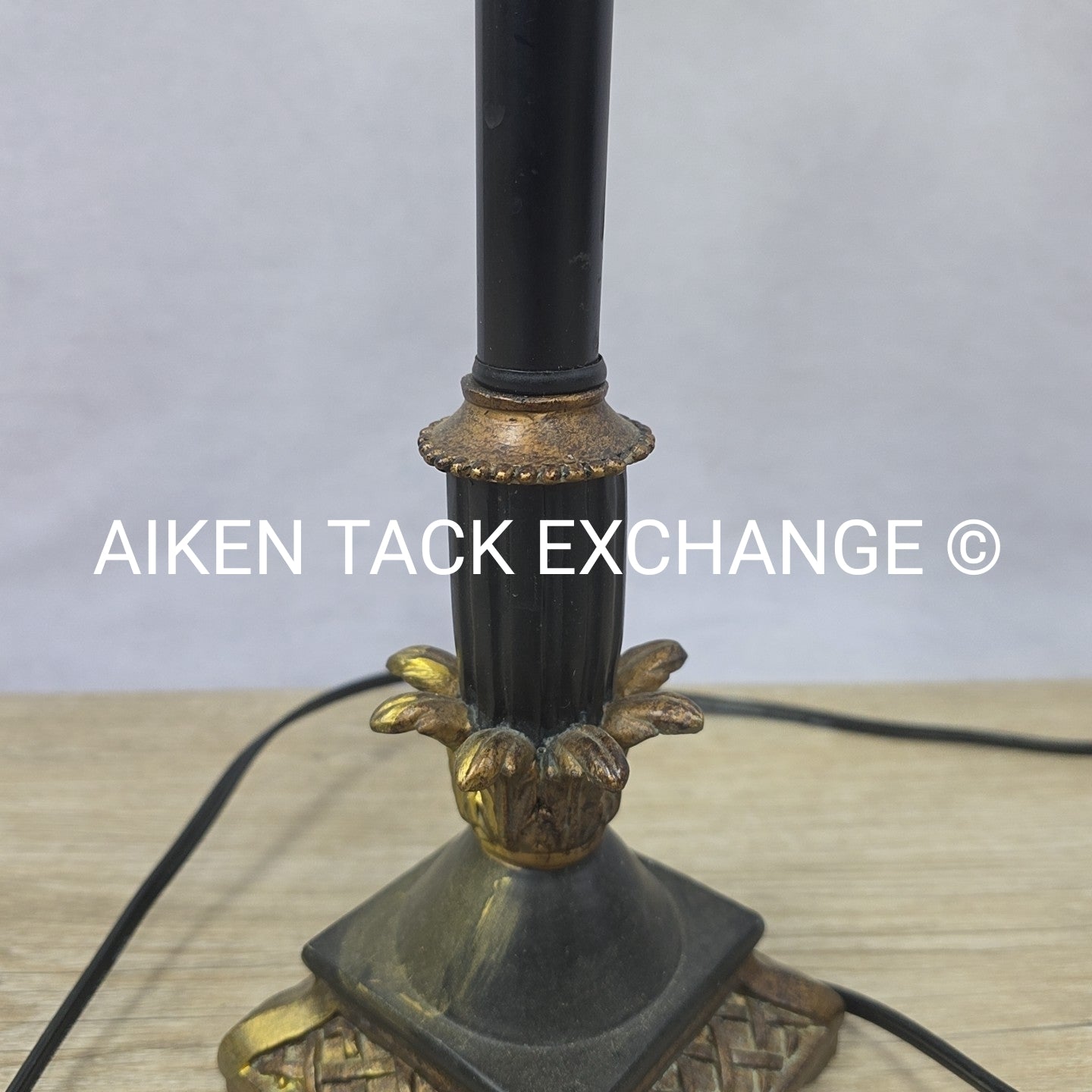 Tall Lamp with Foxhunting Scene