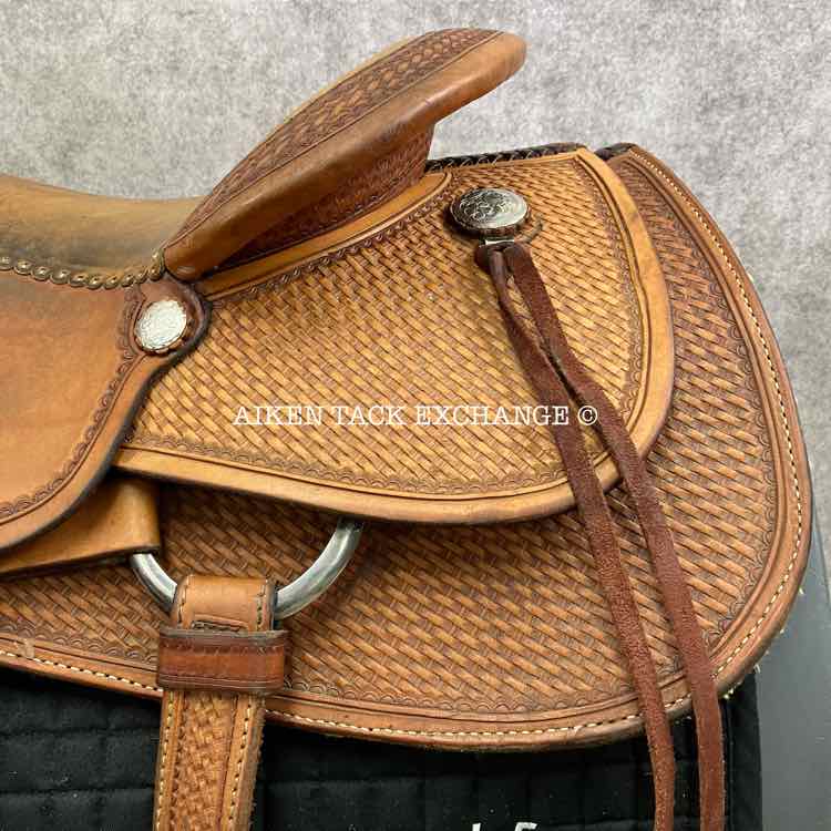 Pard's Western Saddle, 16" Seat, Wide Tree - Full QH Bars