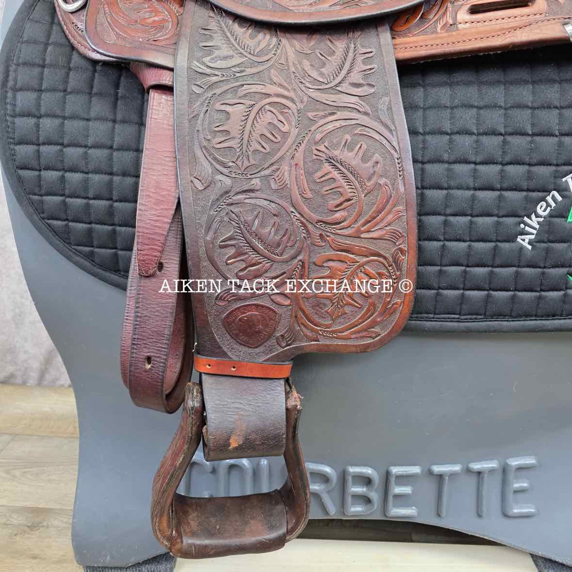 Tex Tan Hereford Western Saddle, 16" Seat, Regular Tree - Semi QH Bars