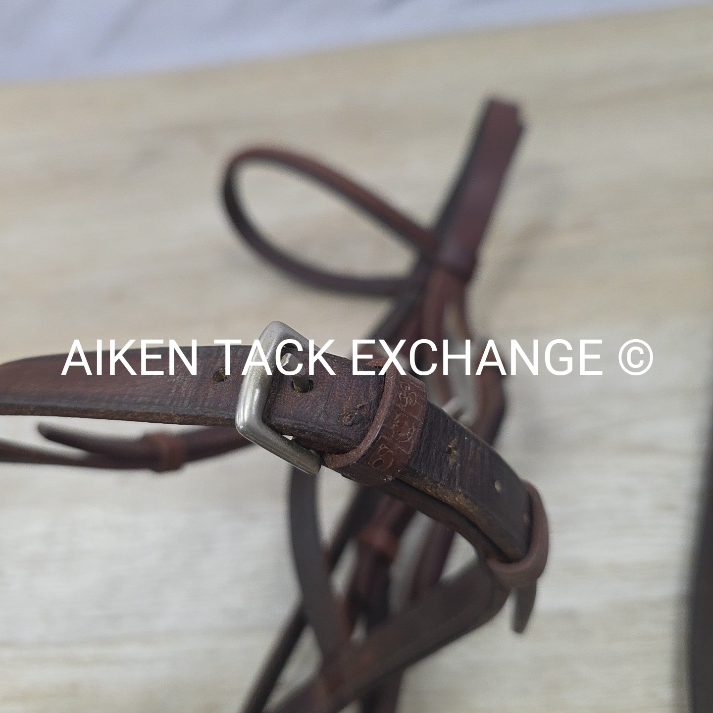 Stubben Bridle with Laced Reins, Brown, Size Full (has damage)