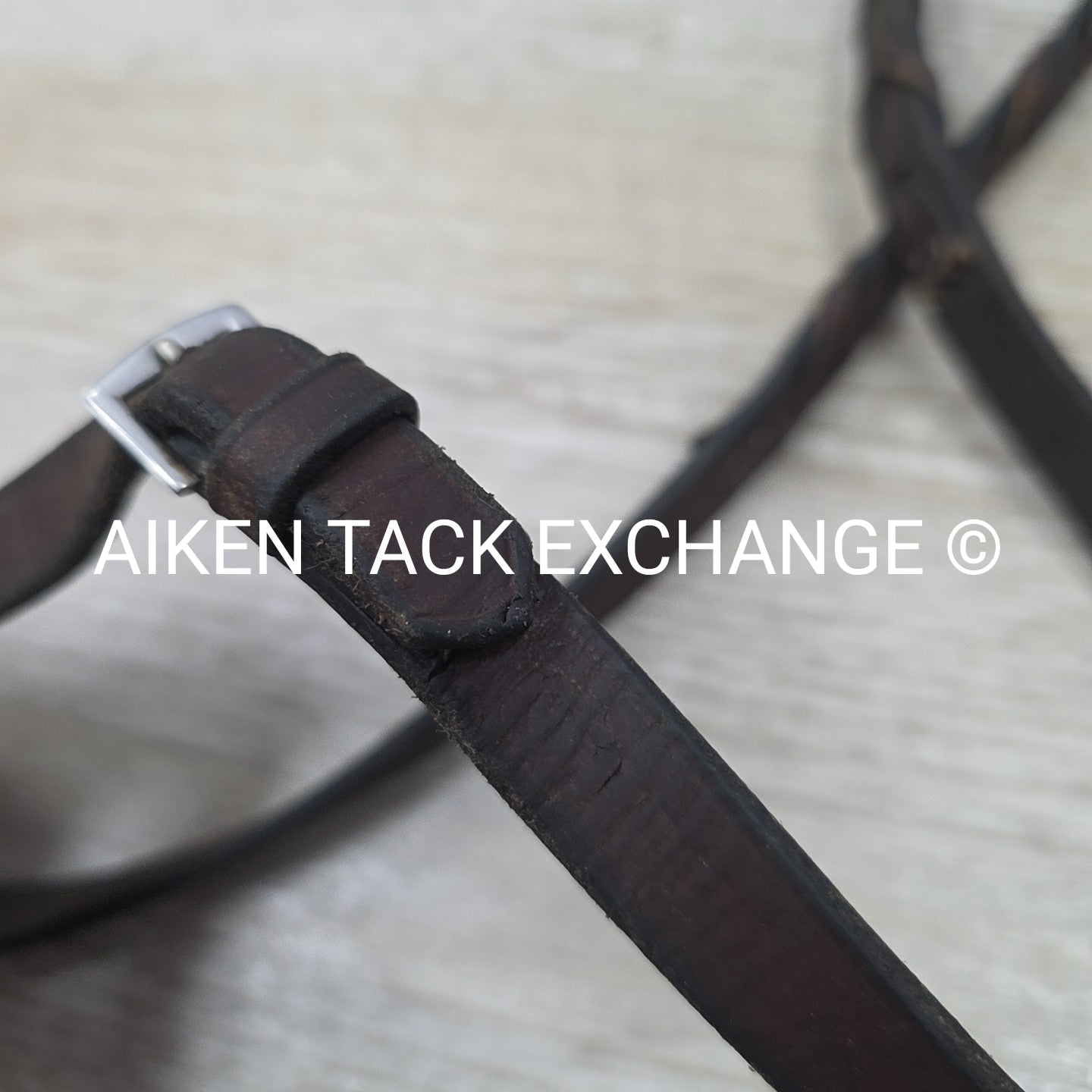 Beval Plain Raised Laced Reins, Brown, 57"