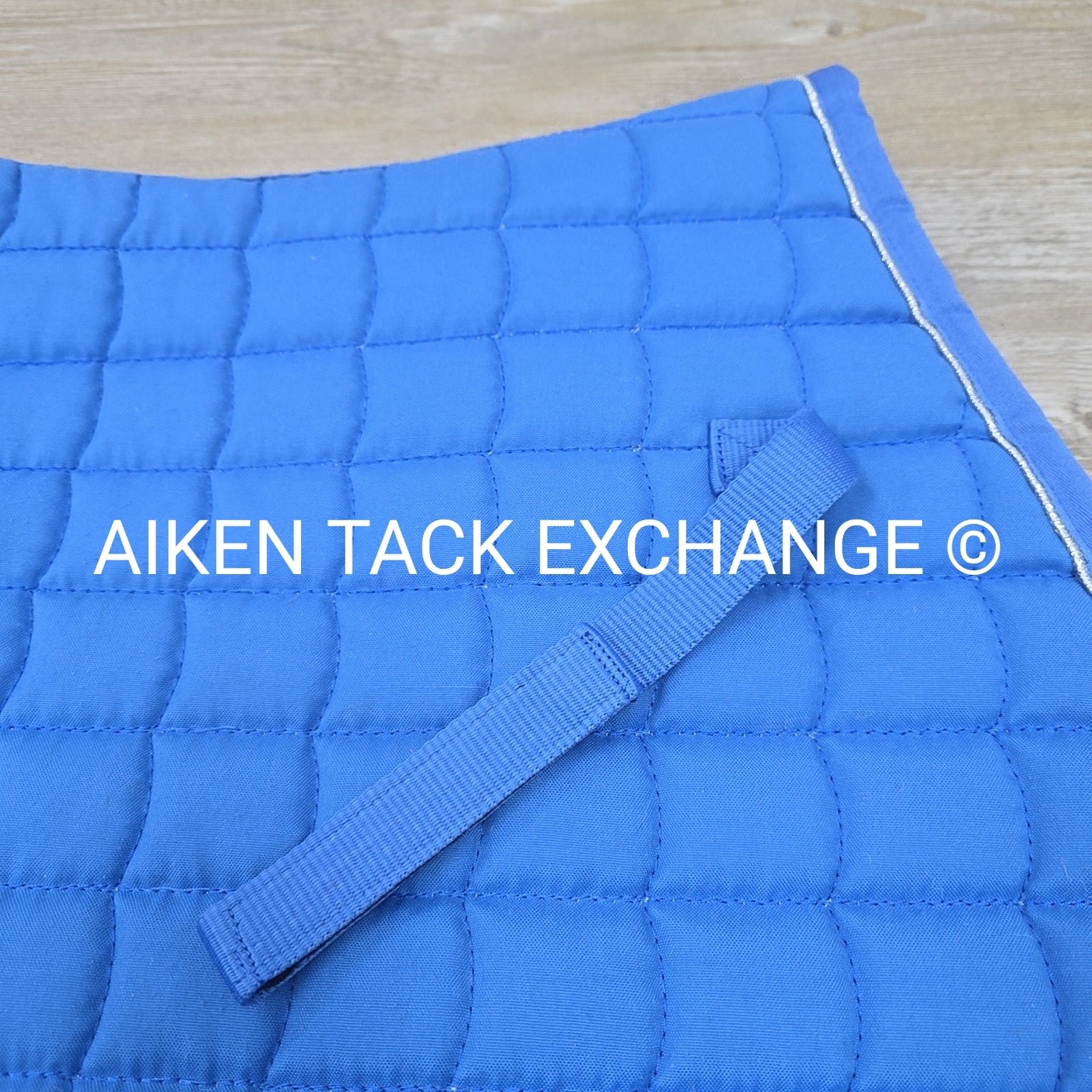 Horze All Purpose Saddle Pad, Blue/Silver, Size Full