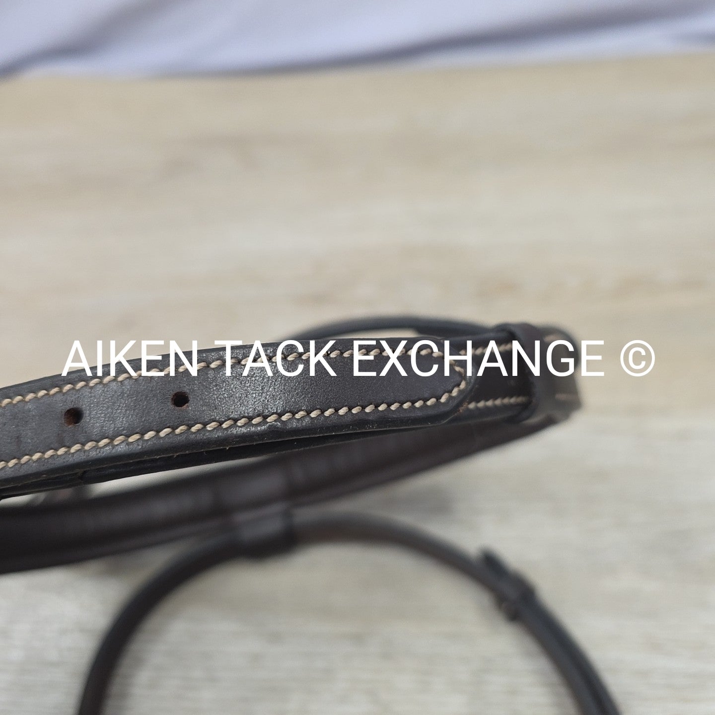 Dover Saddlery TRU-Fit Build-A-Bridle Fancy Stitched Flash Noseband, Brown, Full