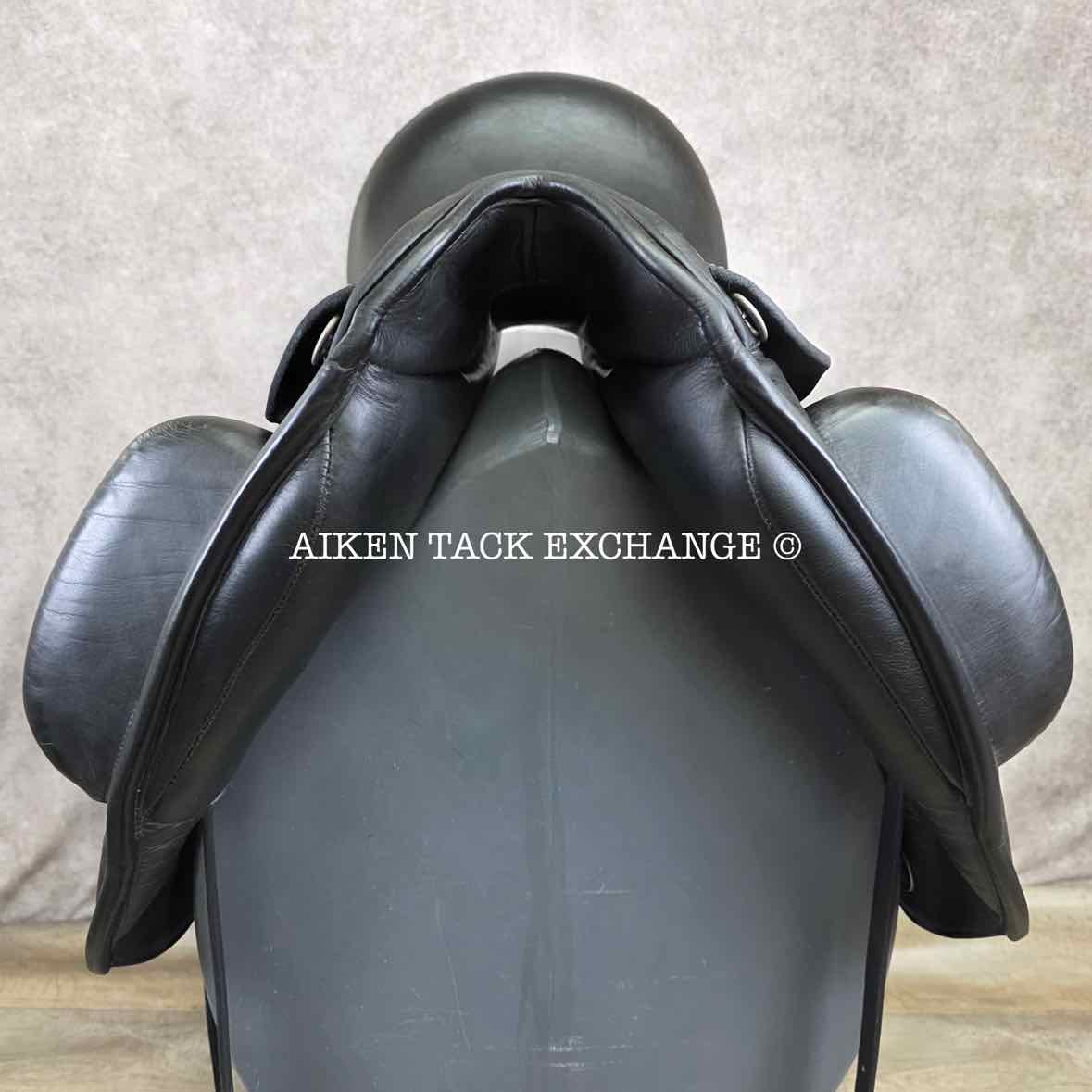 2012 Custom Saddlery Icon Star Monoflap Dressage Saddle, 17.5" Seat, Adjustable Tree, Wool Flocked Panels