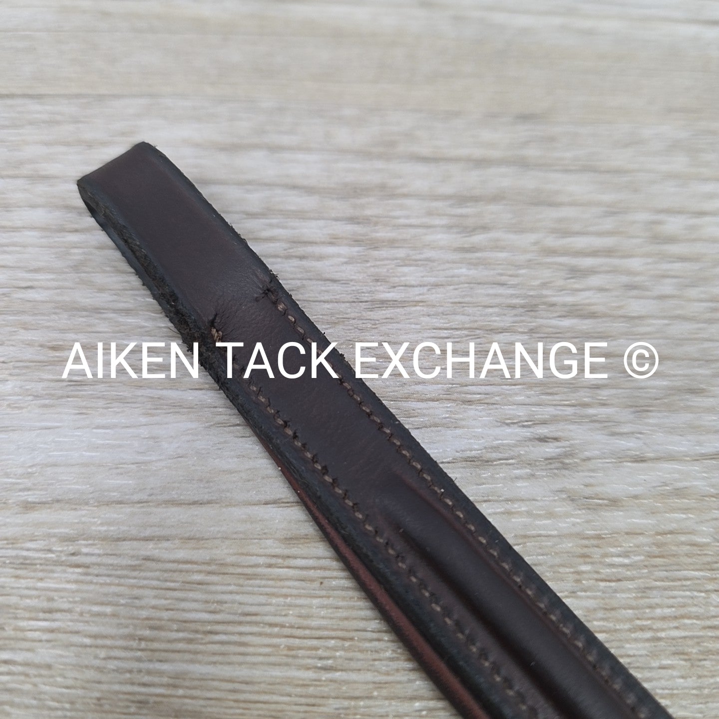 Padded Plain Raised Browband, Brown, 15"