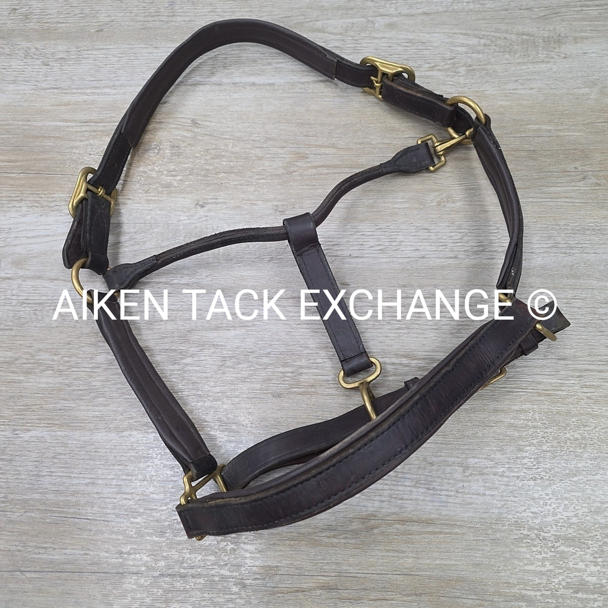 SmartPak Soft Padded Leather Halter, Brown, Oversize