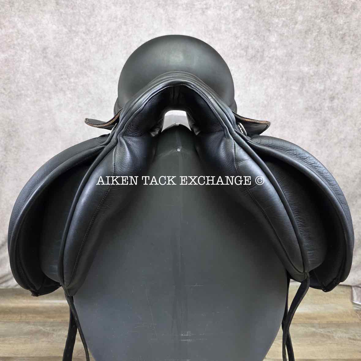 2018 Custom Saddlery Revolution Monoflap Dressage Saddle, 17" Seat, Adjustable Tree, Wool Flocked Panels