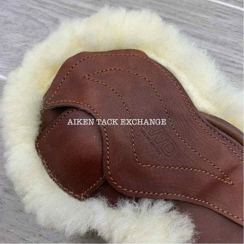 CWD Sheepskin Lined Leather Hind Fetlock Boots, Brown, Size 1 - Pony