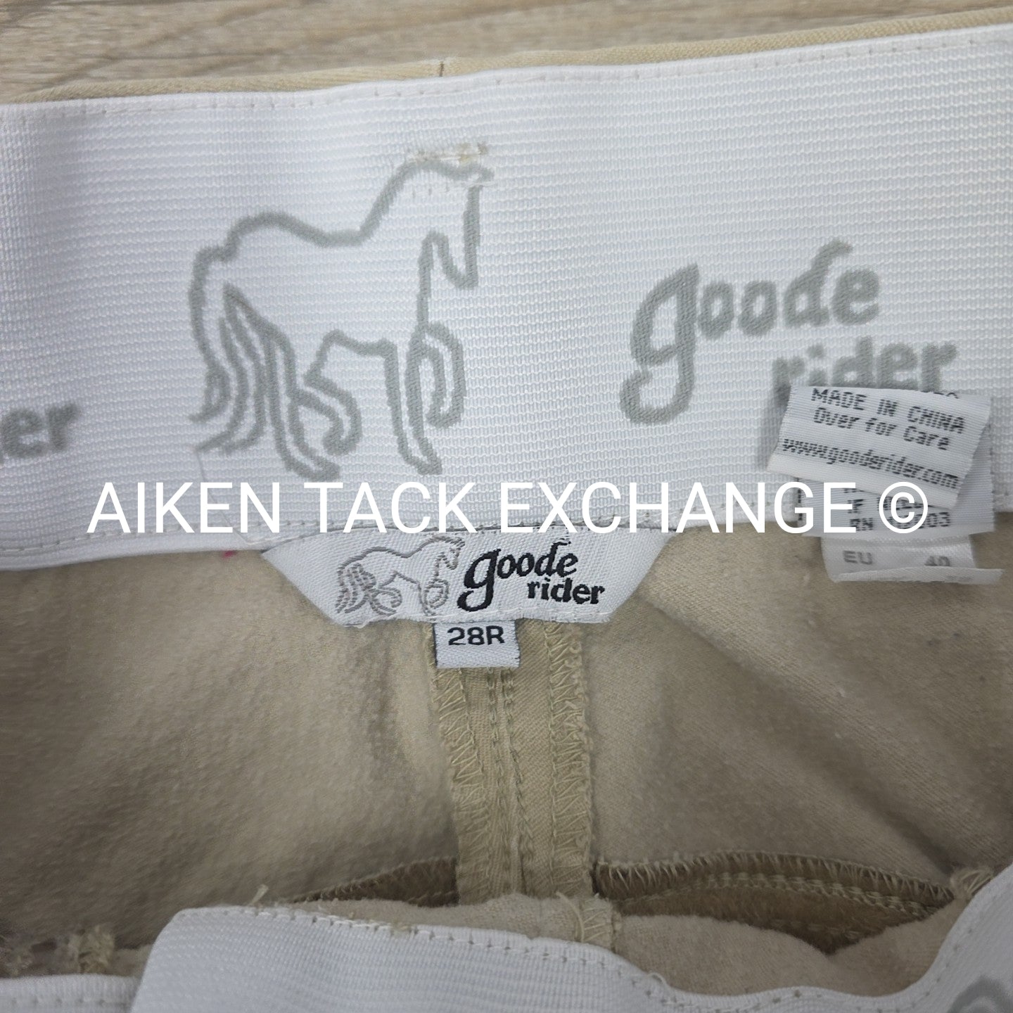 Goode Rider Full Seat Breeches, Size 28 R