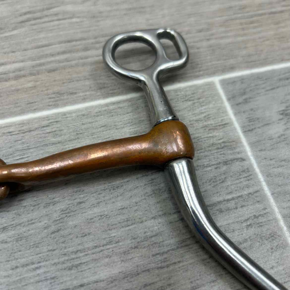Single Joint Copper Long Shank Tom Thumb Bit 5"