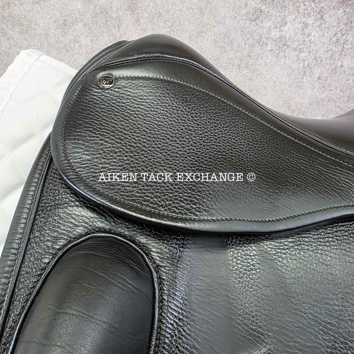 **SOLD** 2013 County Perfection Dressage Saddle, 17.5" Seat, Narrow Tree, Wool Flocked Panels