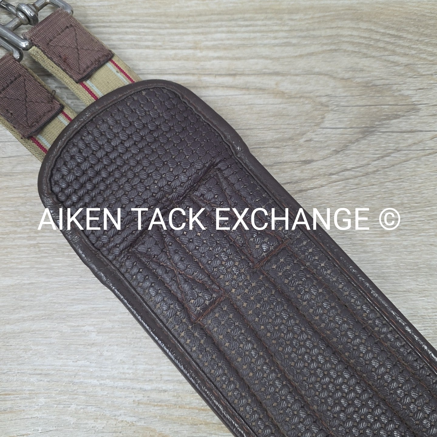 Ovation Chafeless Girth with Single End Elastic, Brown, 52"