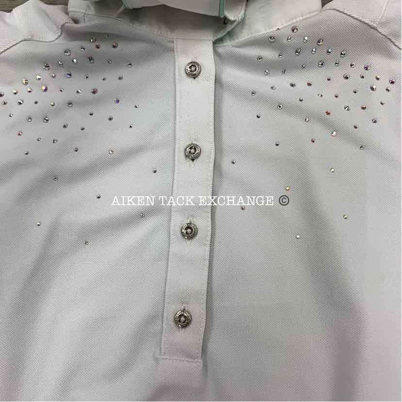 Fior Da Liso Adele Short Sleeve Show Shirt, Size 4