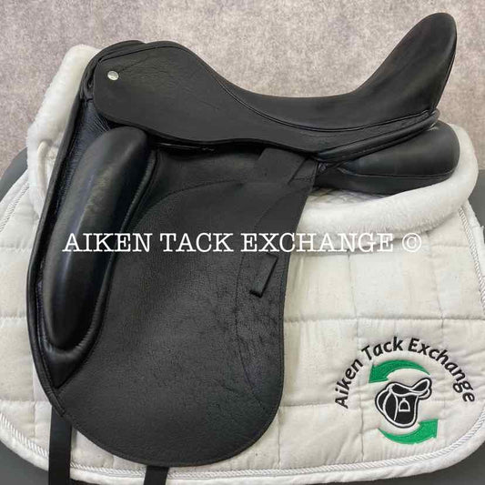 2017 Custom Saddlery Everest Monoflap Dressage Saddle, 18" Seat, Adjustable Tree, Wool Flocked Panels