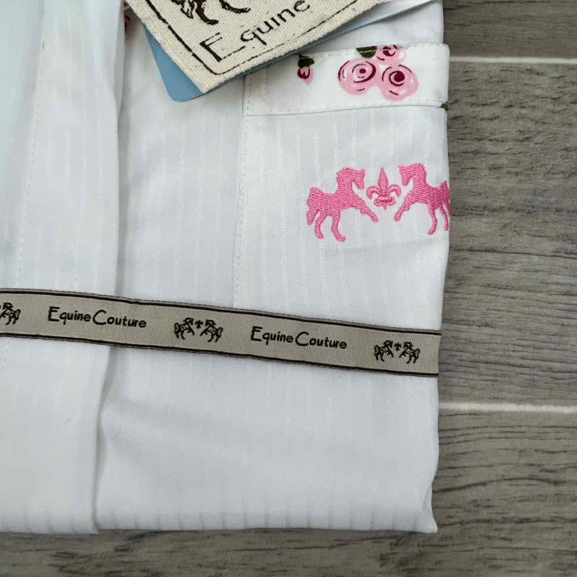 Equine Couture Bindia Long Sleeve Show Shirt, Size 8