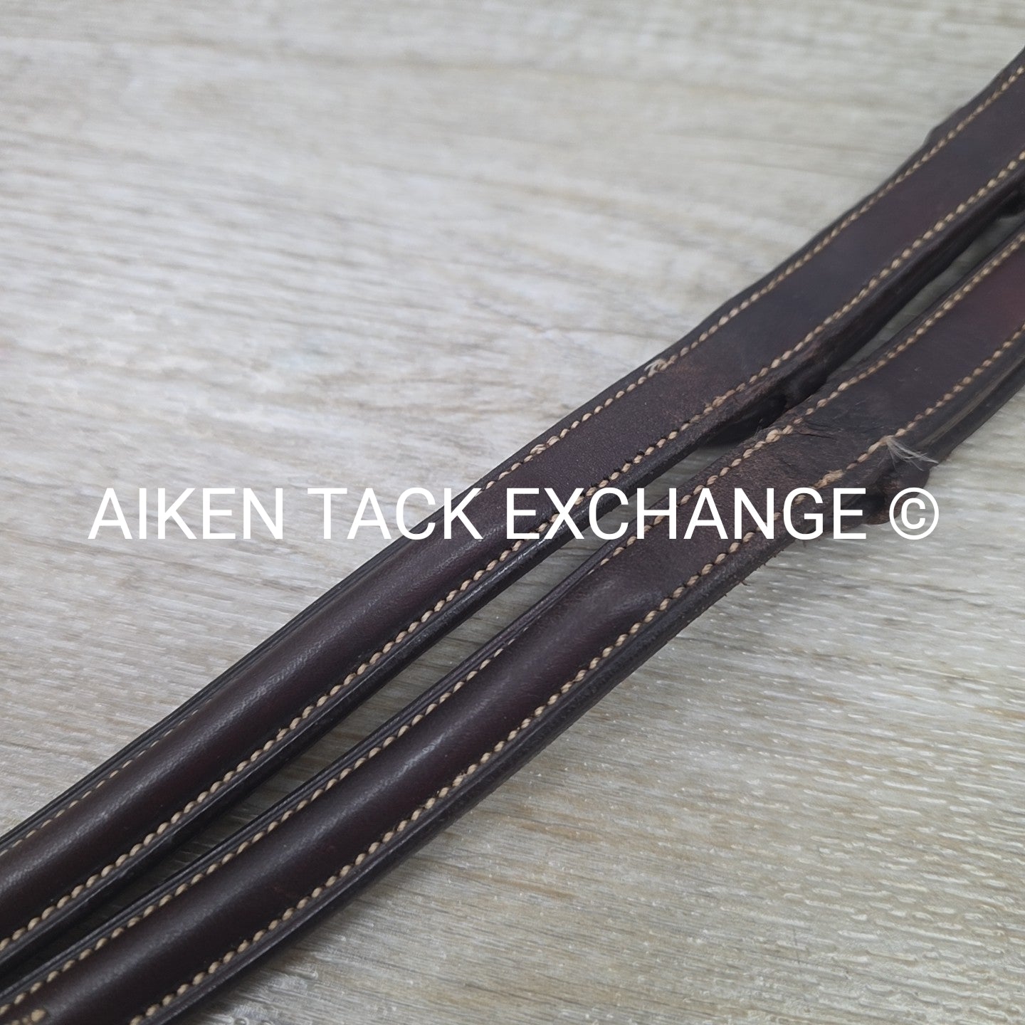 Fancy Stitched Laced Reins, Brown, 56"