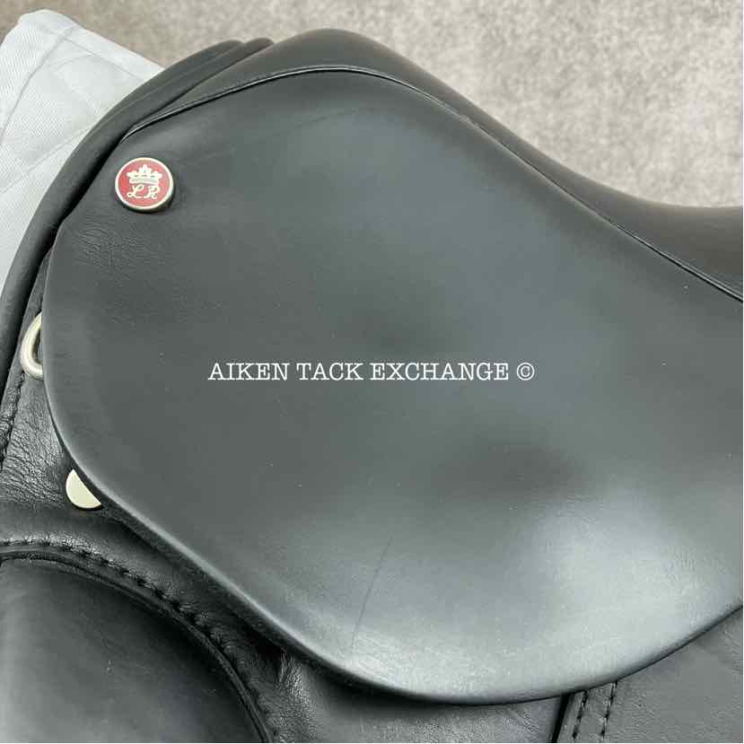 **SOLD** 2007 Lovatt & Ricketts Berkeley Dressage Saddle, 17" Seat, Short Flap, Wide Tree, Wool Flocked Panels