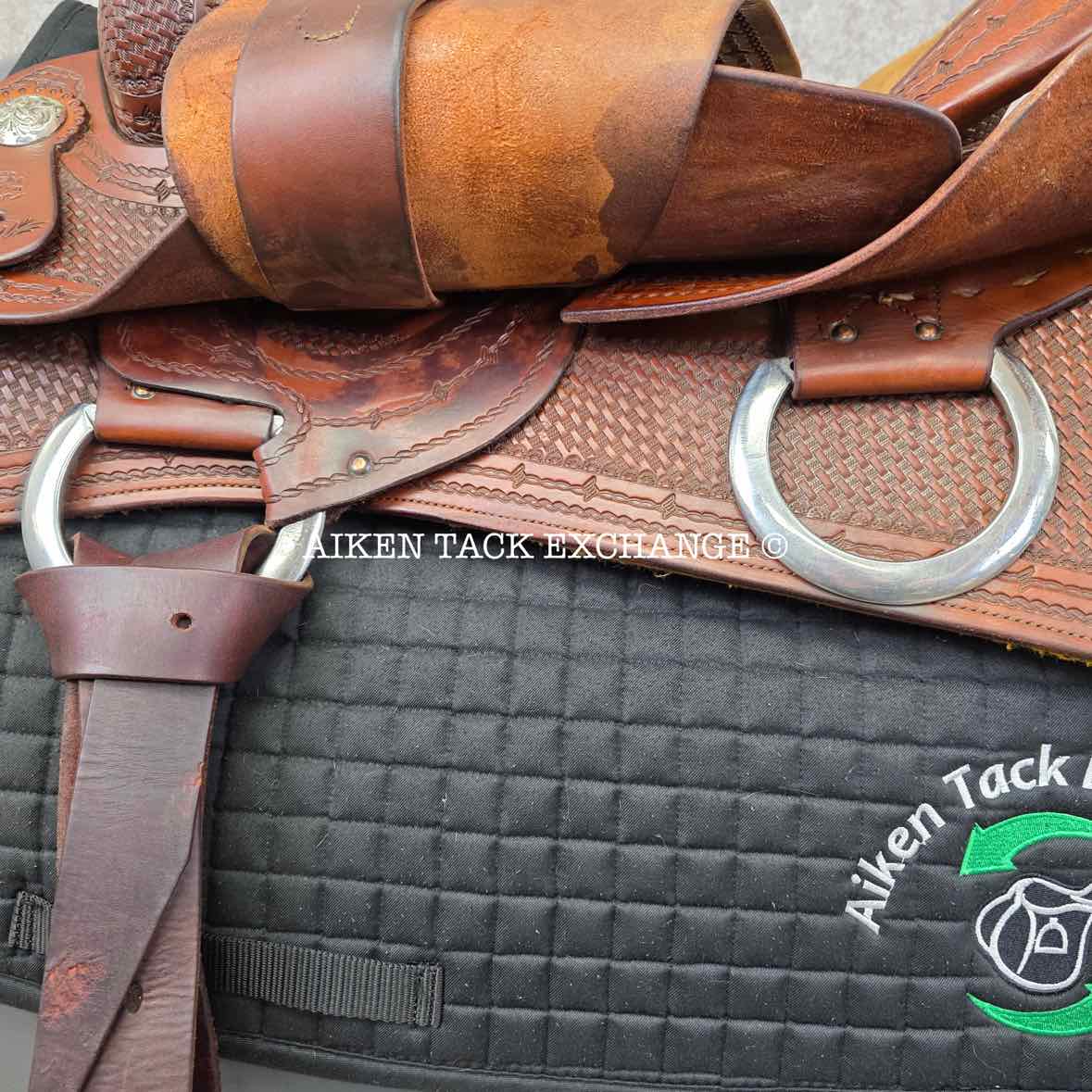 **On Trial** Jim Taylor Saddlery Xtreem Reining Western Saddle, 16" Seat, Shoulder Free Tree - Wide - Full QH Bars