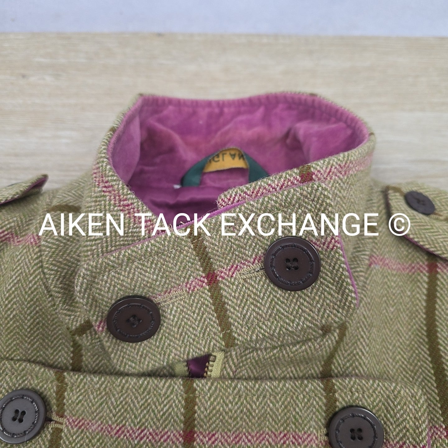 Oxford Blue Tweed Coat, Women's 18