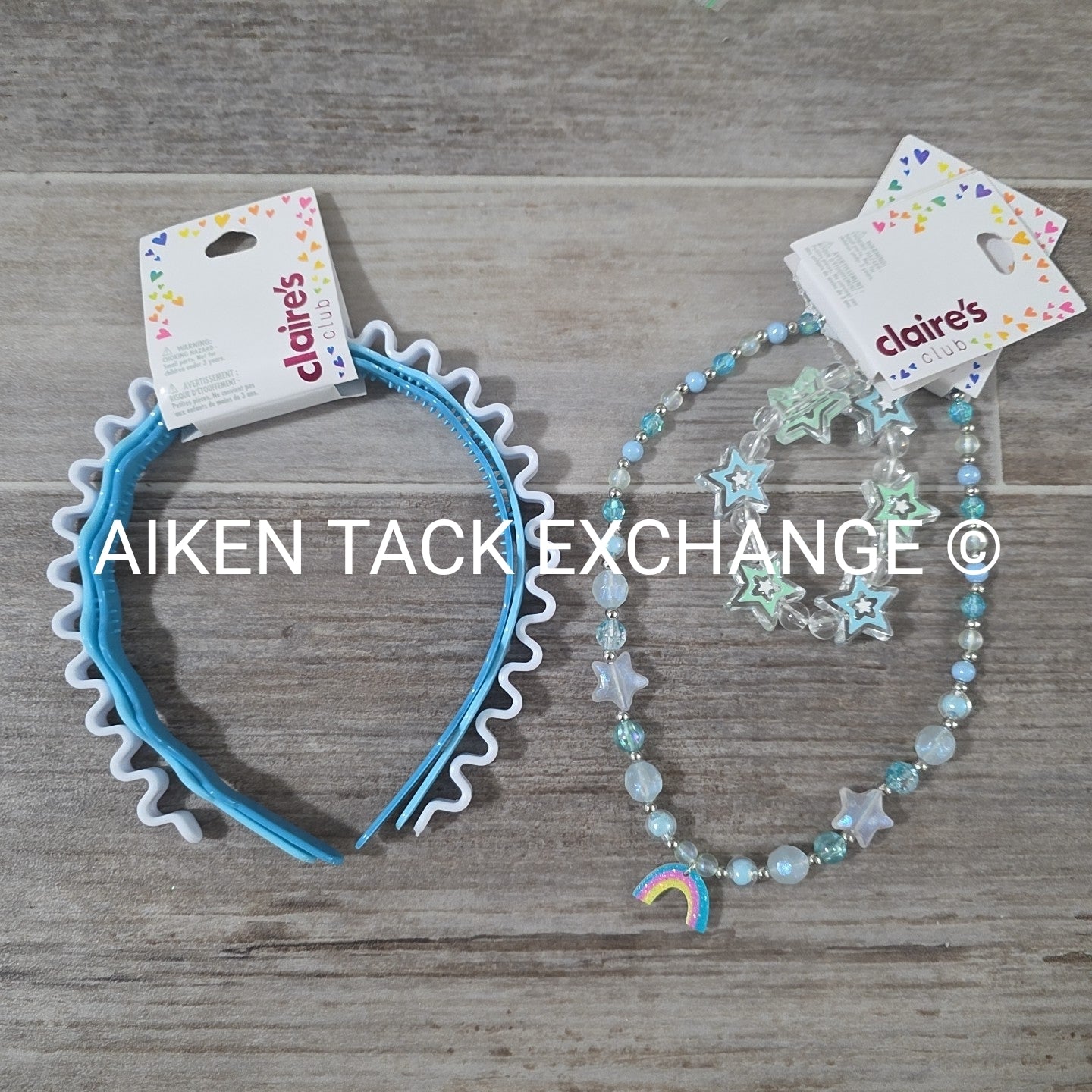 Claire's Hair Bundle - 3 Headbands, 1 Necklace, 1 Bracelet