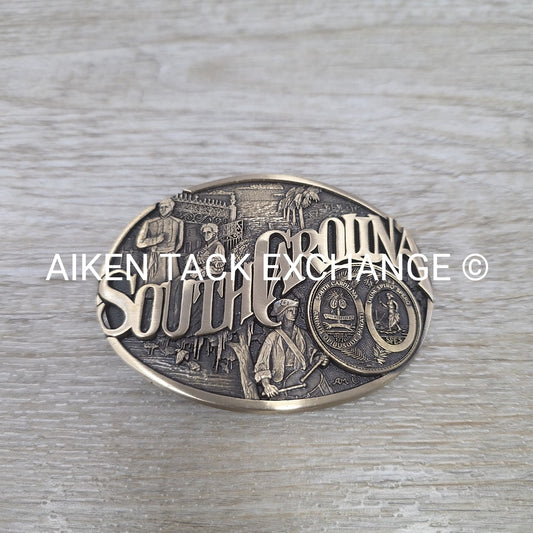 South Carolina Brass Belt Buckle