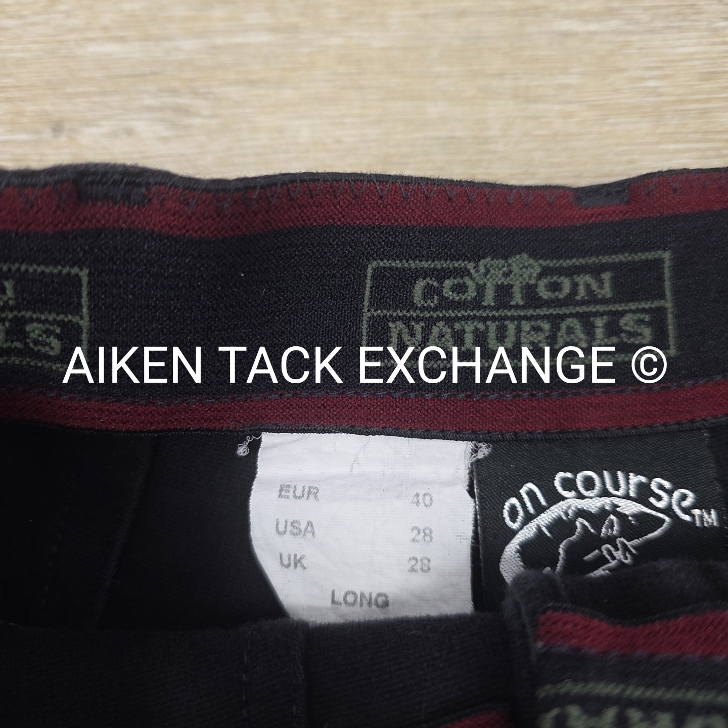 On Course Cotton Naturals Full Seat Breeches, Size 28