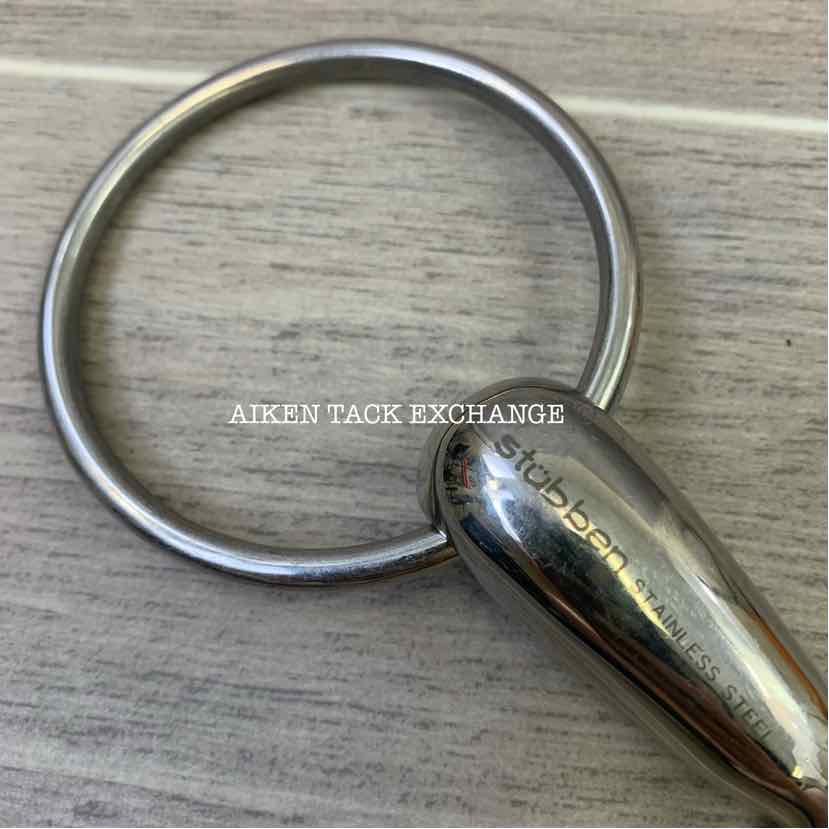 Stubben Single Jointed Hollow Mouth Loose Ring Bit, Brand New, 5"