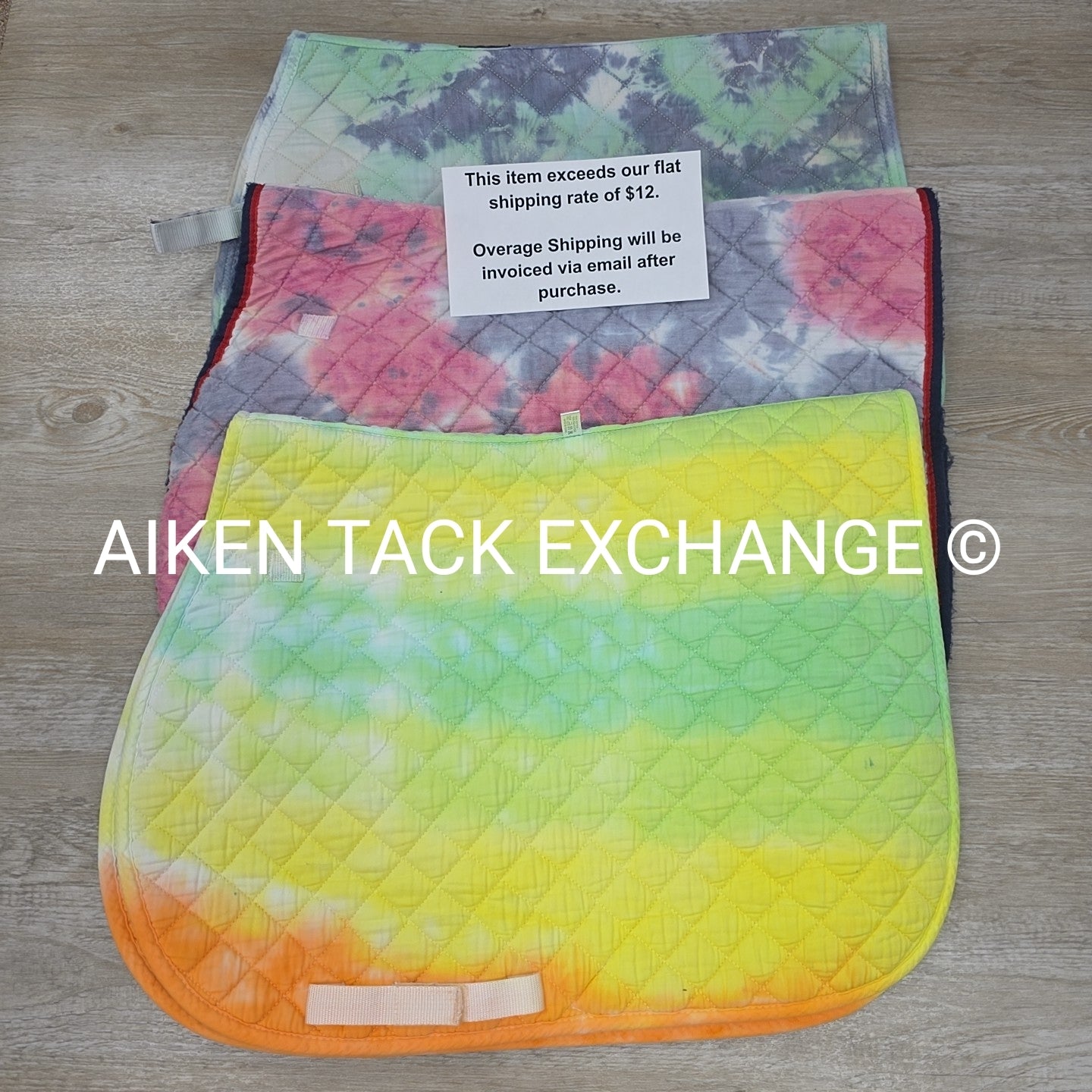 BARGAIN BUNDLE: 3 Tie-Dye All Purpose Saddle Pads