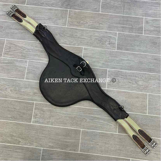 CWD Belly Guard Stud Girth with Double End Elastic, Brown, 48"
